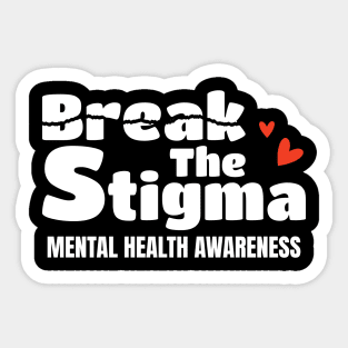 Break The Stigma - Torn Paper Style nurse practitioner Sticker